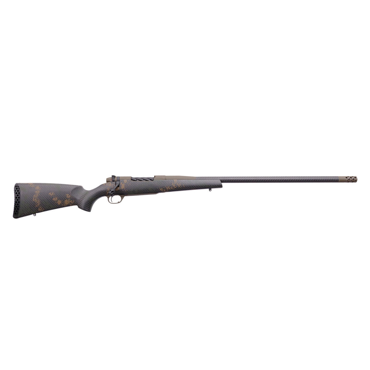 Weatherby Mark V Backcountry 2.0 Carbon Bolt Action Rifle – 257 Weatherby Magnum – 26in - Dark Green/Brown Sponge Camo Weatherby Mark V Backcountry 2.0 Carbon Bolt Action Rifle – 257 Weatherby Magnum – 26in - Dark Green/Brown Sponge Camo