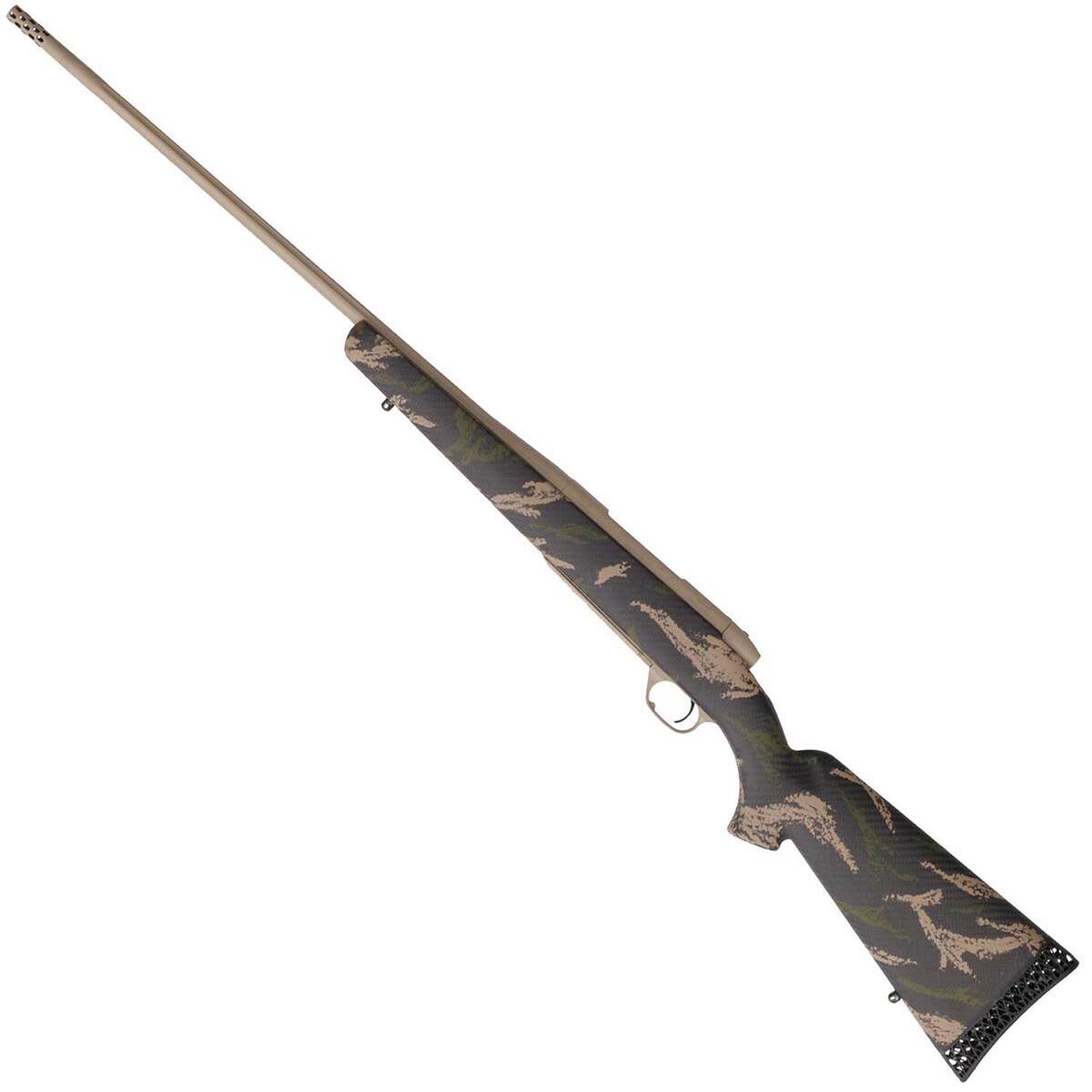 Weatherby Mark V Backcountry 2.0 Carbon Bolt Action Rifle – 257 Weatherby Magnum – 26in - Dark Green/Brown Sponge Camo Weatherby Mark V Backcountry 2.0 Carbon Bolt Action Rifle – 257 Weatherby Magnum – 26in - Dark Green/Brown Sponge Camo