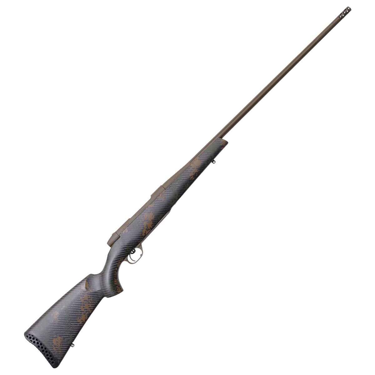 Weatherby Mark V Backcountry 2.0 Patriot Brown Cerakote Left Hand Bolt Action Rifle - 257 Weatherby Magnum - 26in - Dark Green/Brown Sponge Weatherby Mark V Backcountry 2.0 Patriot Brown Cerakote Left Hand Bolt Action Rifle - 257 Weatherby Magnum - 26in - Dark Green/Brown Sponge