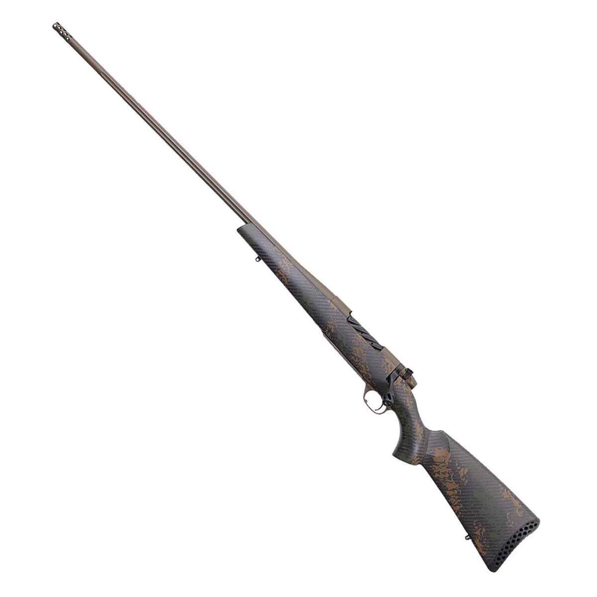 Weatherby Mark V Backcountry 2.0 Patriot Brown Cerakote Left Hand Bolt Action Rifle - 6.5 Creedmoor - 24in - Camo Weatherby Mark V Backcountry 2.0 Patriot Brown Cerakote Left Hand Bolt Action Rifle - 6.5 Creedmoor - 24in - Camo