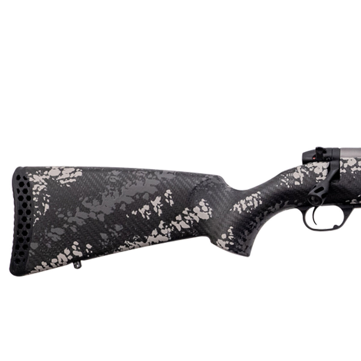 Weatherby Mark V Backcountry 2.0 Ti Bolt Action Rifle – 280 Ackley Improved – 24in - Grey/White Sponge Camo Weatherby Mark V Backcountry 2.0 Ti Bolt Action Rifle – 280 Ackley Improved – 24in - Grey/White Sponge Camo