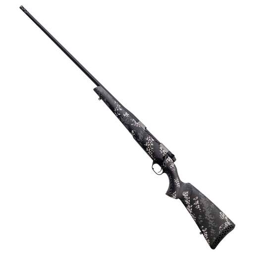 Weatherby Mark V Backcountry 2.0 Ti Graphite Black Left Hand Bolt Action Rifle - 270 Weatherby Magnum - 26in - Grey/White Sponge Camo image