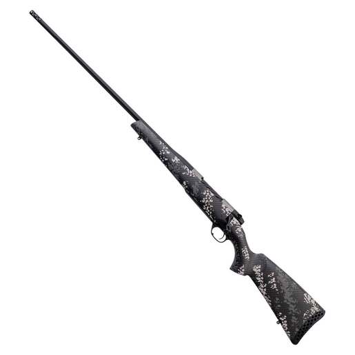 Weatherby Mark V Backcountry 2.0 Ti Graphite Black Left Hand Bolt Action Rifle - 300 Weatherby Magnum - 26in - Grey/White Sponge Camo image