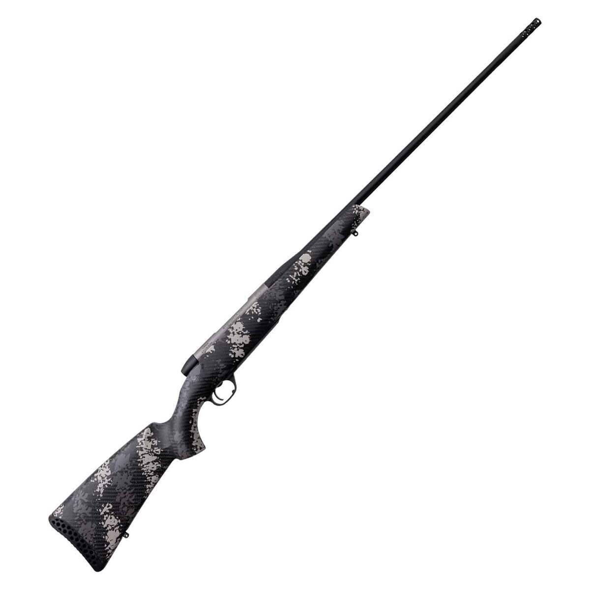 Weatherby Mark V Backcountry 2.0 Ti 6.5-300 Weatherby Magnum Graphite Black Left Hand Bolt Action Rifle - 26in - Grey/White Sponge Camo Weatherby Mark V Backcountry 2.0 Ti 6.5-300 Weatherby Magnum Graphite Black Left Hand Bolt Action Rifle - 26in - Grey/White Sponge Camo