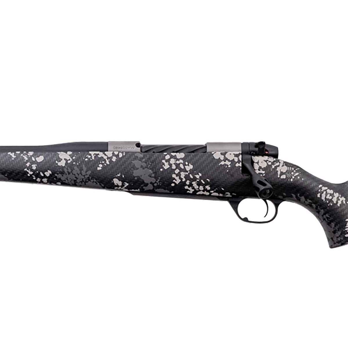Weatherby Mark V Backcountry 2.0 Ti Stainless Steel Left Hand Bolt Action Rifle – 257 Weatherby Magnum – 26in - Grey/White Sponge Camo Weatherby Mark V Backcountry 2.0 Ti Stainless Steel Left Hand Bolt Action Rifle – 257 Weatherby Magnum – 26in - Grey/White Sponge Camo
