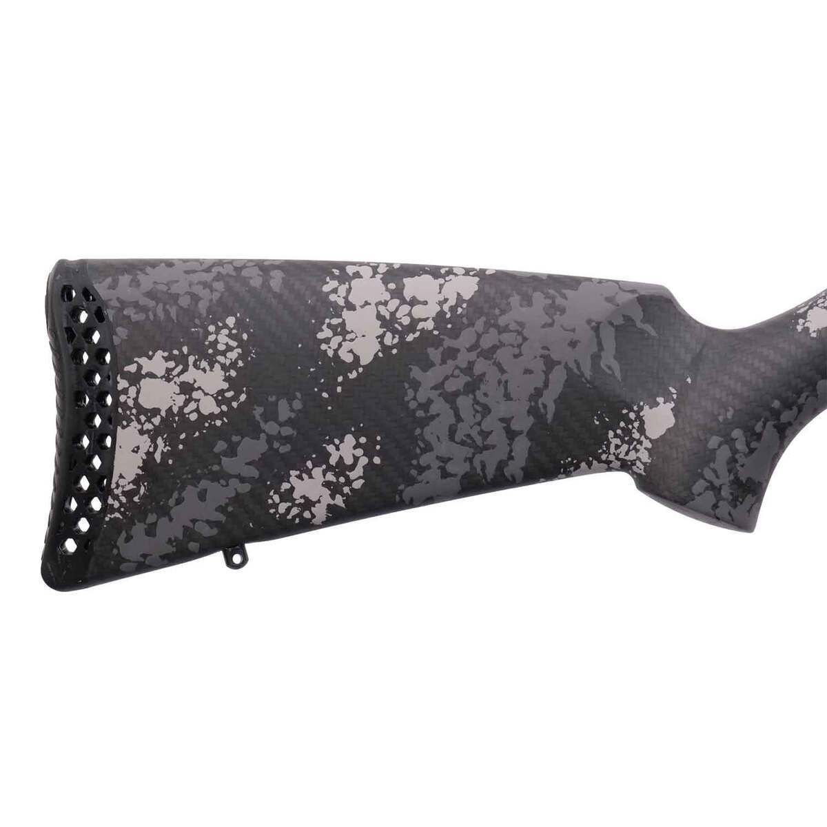 Weatherby Mark V Backcountry 2.0 Ti Stainless Steel Left Hand Bolt Action Rifle – 257 Weatherby Magnum – 26in - Grey/White Sponge Camo Weatherby Mark V Backcountry 2.0 Ti Stainless Steel Left Hand Bolt Action Rifle – 257 Weatherby Magnum – 26in - Grey/White Sponge Camo