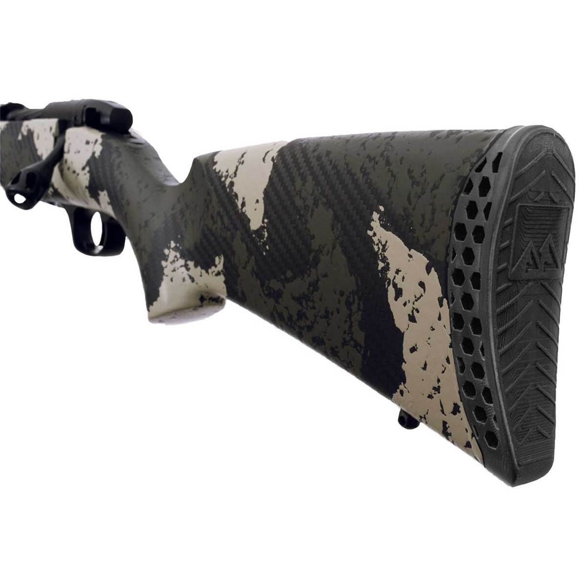 Weatherby Mark V Backcountry Guide 243 Winchester BSF Carbon/Graphite Black Cerakote/Backpack Camo Left Hand Bolt Action Rifle - 24in - Camo Weatherby Mark V Backcountry Guide 243 Winchester BSF Carbon/Graphite Black Cerakote/Backpack Camo Left Hand Bolt Action Rifle - 24in - Camo