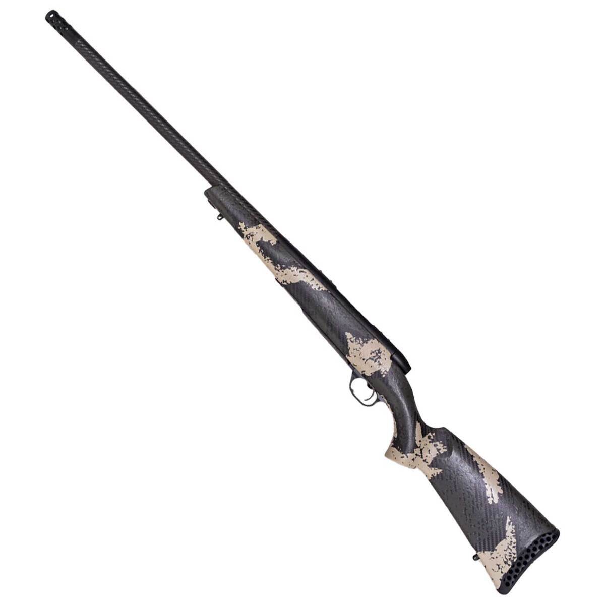 Weatherby Mark V Backcountry Guide 308 Winchester BSF Carbon/Graphite Black Cerakote/Backpack Camo Bolt Action Rifle - 22in - Camo Weatherby Mark V Backcountry Guide 308 Winchester BSF Carbon/Graphite Black Cerakote/Backpack Camo Bolt Action Rifle - 22in - Camo