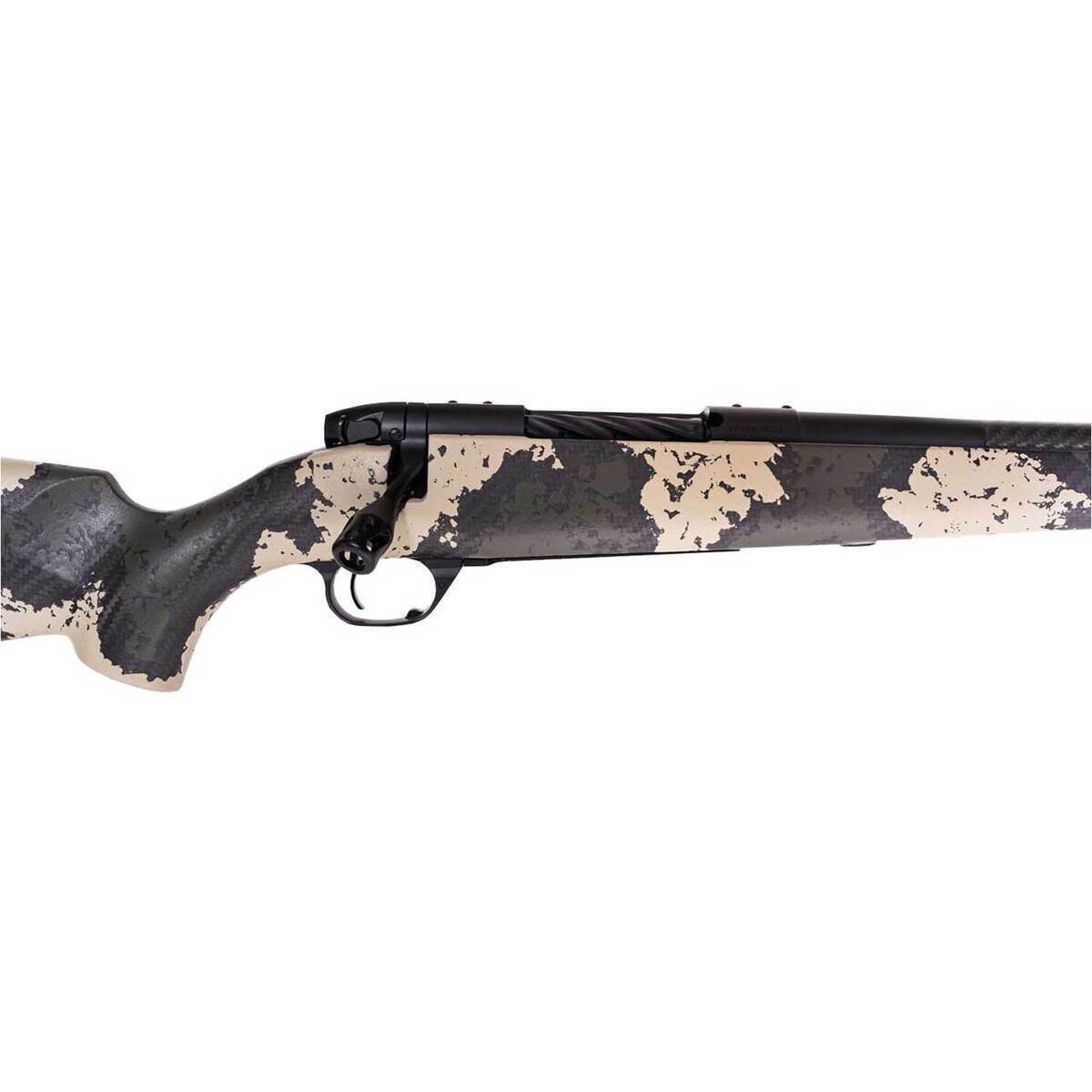 Weatherby Mark V Backcountry Guide 7mm PRC BSF Carbon/Graphite Black Cerakote/Backpack Camo Bolt Action Rifle - 22in - Camo Weatherby Mark V Backcountry Guide 7mm PRC BSF Carbon/Graphite Black Cerakote/Backpack Camo Bolt Action Rifle - 22in - Camo