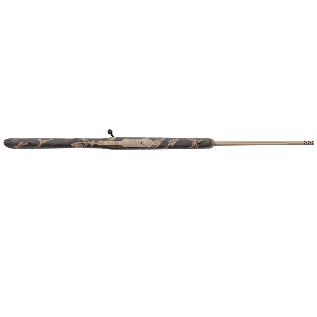 Weatherby Mark V Backcountry McMillan Tan Bolt Action Rifle - 6.5-300 Weatherby Magnum - Carbon Fiber With Green & Tan Sponge Patterns Weatherby Mark V Backcountry McMillan Tan Bolt Action Rifle - 6.5-300 Weatherby Magnum - Carbon Fiber With Green & Tan Sponge Patterns