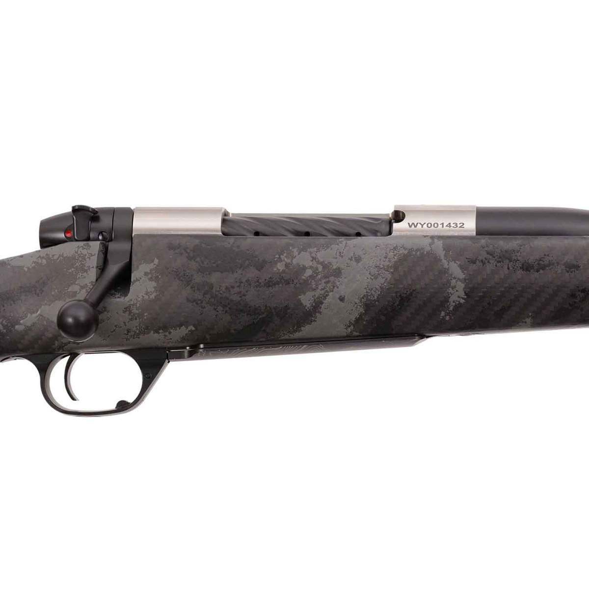 Weatherby Mark V Backcountry Ti Graphite Black Left Hand Bolt Action Rifle - 6.5-300 Weatherby Magnum - 24in - Carbon Fiber With Gray Sponge Patterns Weatherby Mark V Backcountry Ti Graphite Black Left Hand Bolt Action Rifle - 6.5-300 Weatherby Magnum - 24in - Carbon Fiber With Gray Sponge Patterns