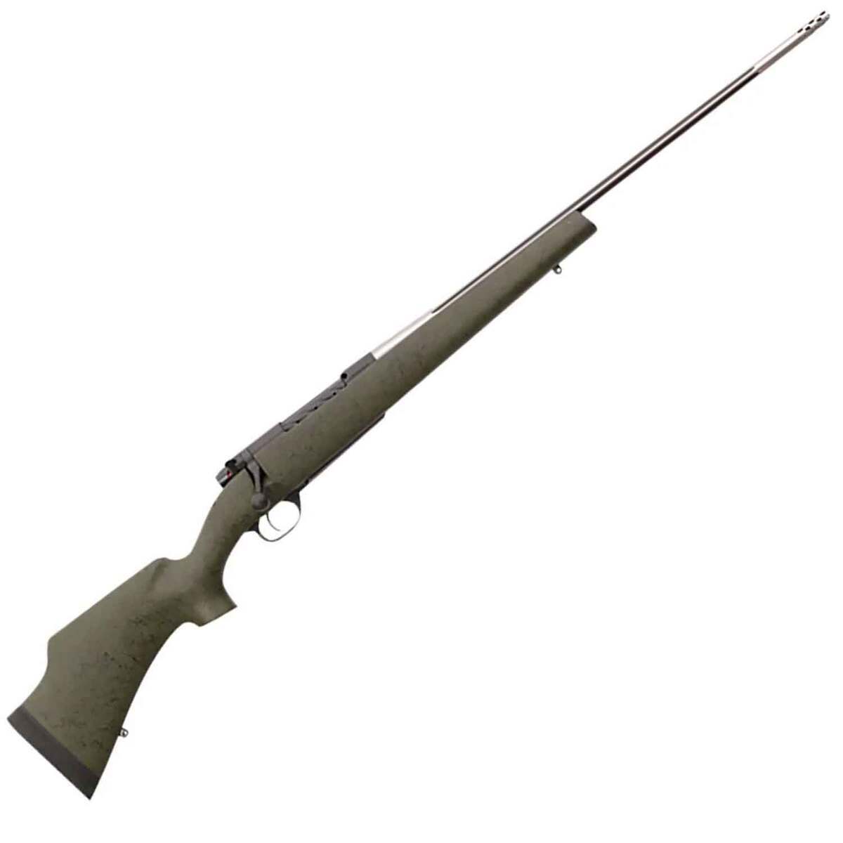 Weatherby Mark V Camilla Black Webbed Green Bolt Action Rifle - 243 Winchester - 22in - Green Weatherby Mark V Camilla Black Webbed Green Bolt Action Rifle - 243 Winchester - 22in - Green