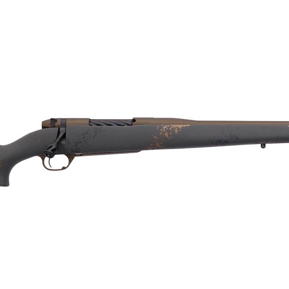 Weatherby Mark V Camilla Ultra Lightweight Midnight Bronze Cerakote Black Smoke Gold Sponged Bolt Action Rifle - 280 Ackley Improved - 24in - Black Weatherby Mark V Camilla Ultra Lightweight Midnight Bronze Cerakote Black Smoke Gold Sponged Bolt Action Rifle - 280 Ackley Improved - 24in - Black