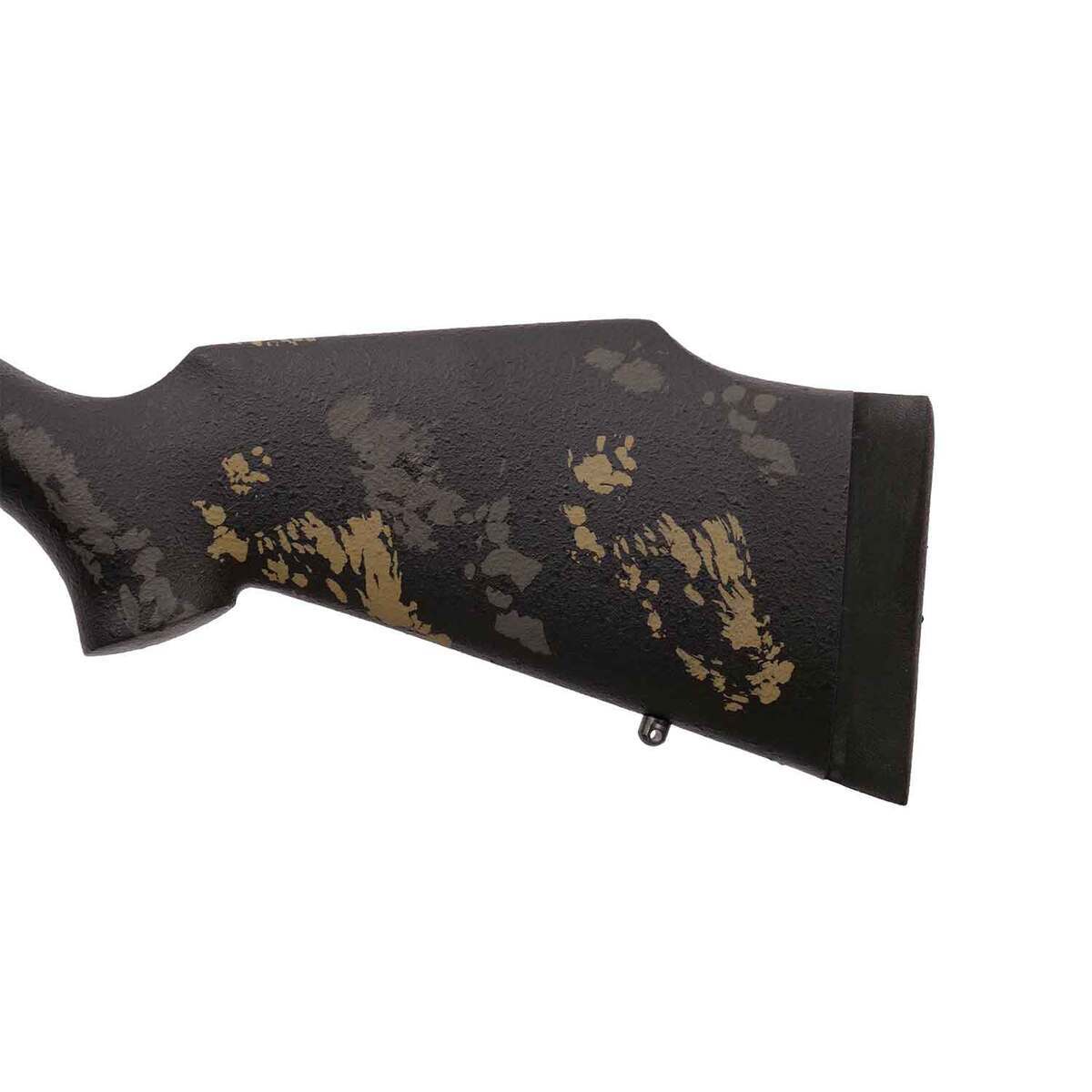 Weatherby Mark V Carbonmark Coyote Tan Cerakote Left Hand Bolt Action Rifle - 257 Weatherby Magnum - 28in - Gray and Tan Sponge Camo Weatherby Mark V Carbonmark Coyote Tan Cerakote Left Hand Bolt Action Rifle - 257 Weatherby Magnum - 28in - Gray and Tan Sponge Camo