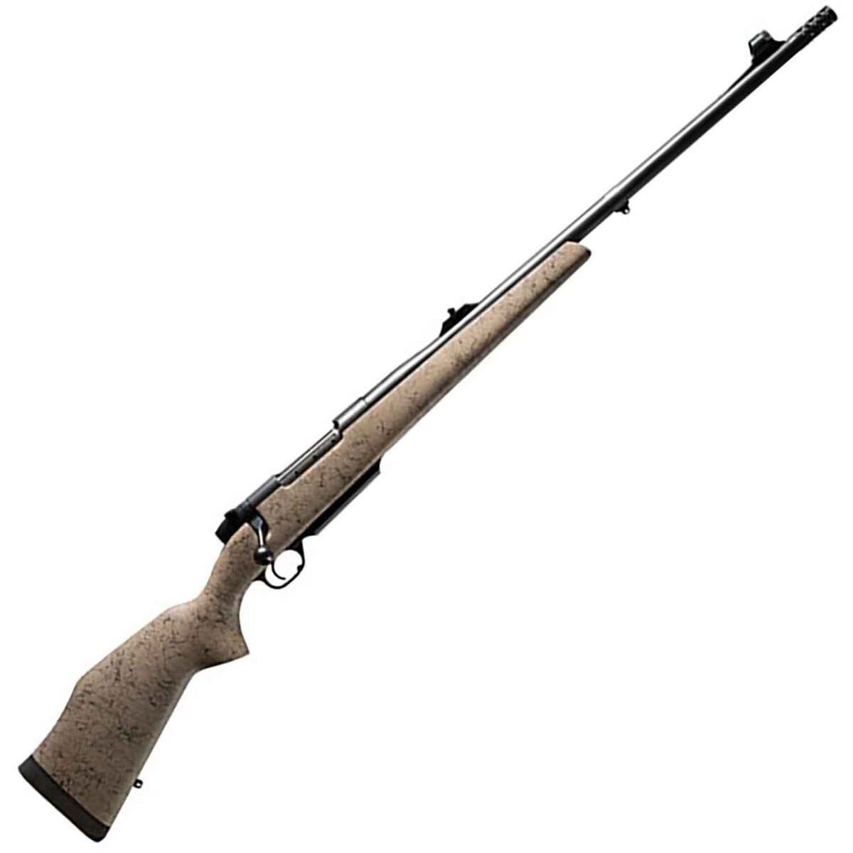Weatherby Mark V Dangerous Game Graphite Black/Tan Cerakote Bolt Action Rifle - 300 Weatherby Magnum - 24in - Tan Weatherby Mark V Dangerous Game Graphite Black/Tan Cerakote Bolt Action Rifle - 300 Weatherby Magnum - 24in - Tan