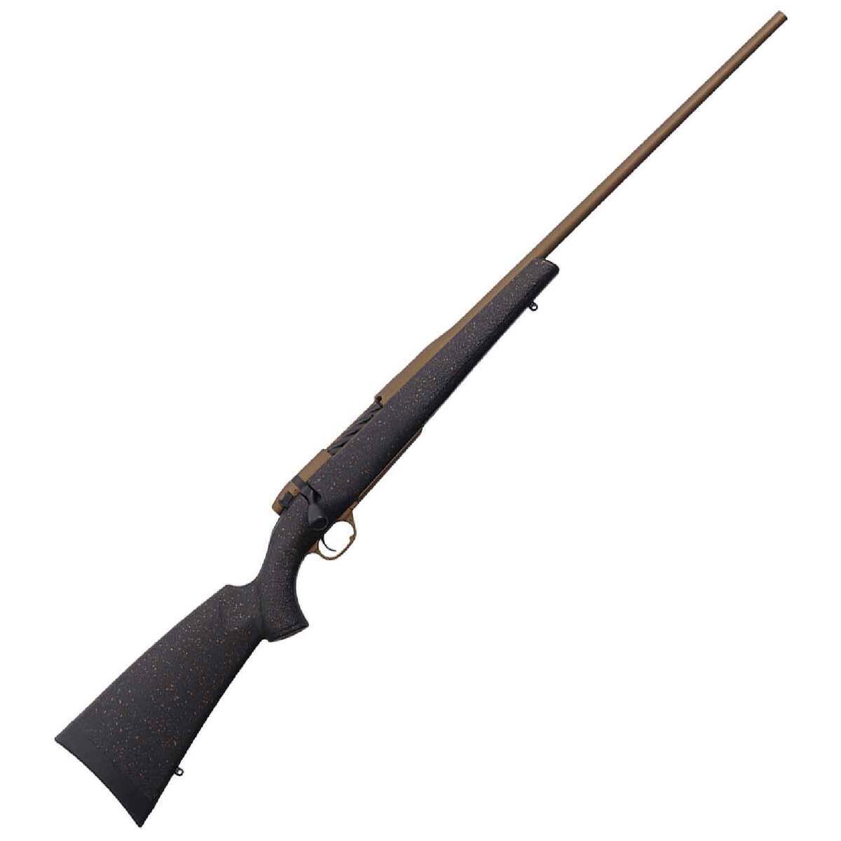 Weatherby Mark V Hunter Bronze Creakote Bolt Action Rifle - 243 Winchester - 22in - Black Weatherby Mark V Hunter Bronze Creakote Bolt Action Rifle - 243 Winchester - 22in - Black