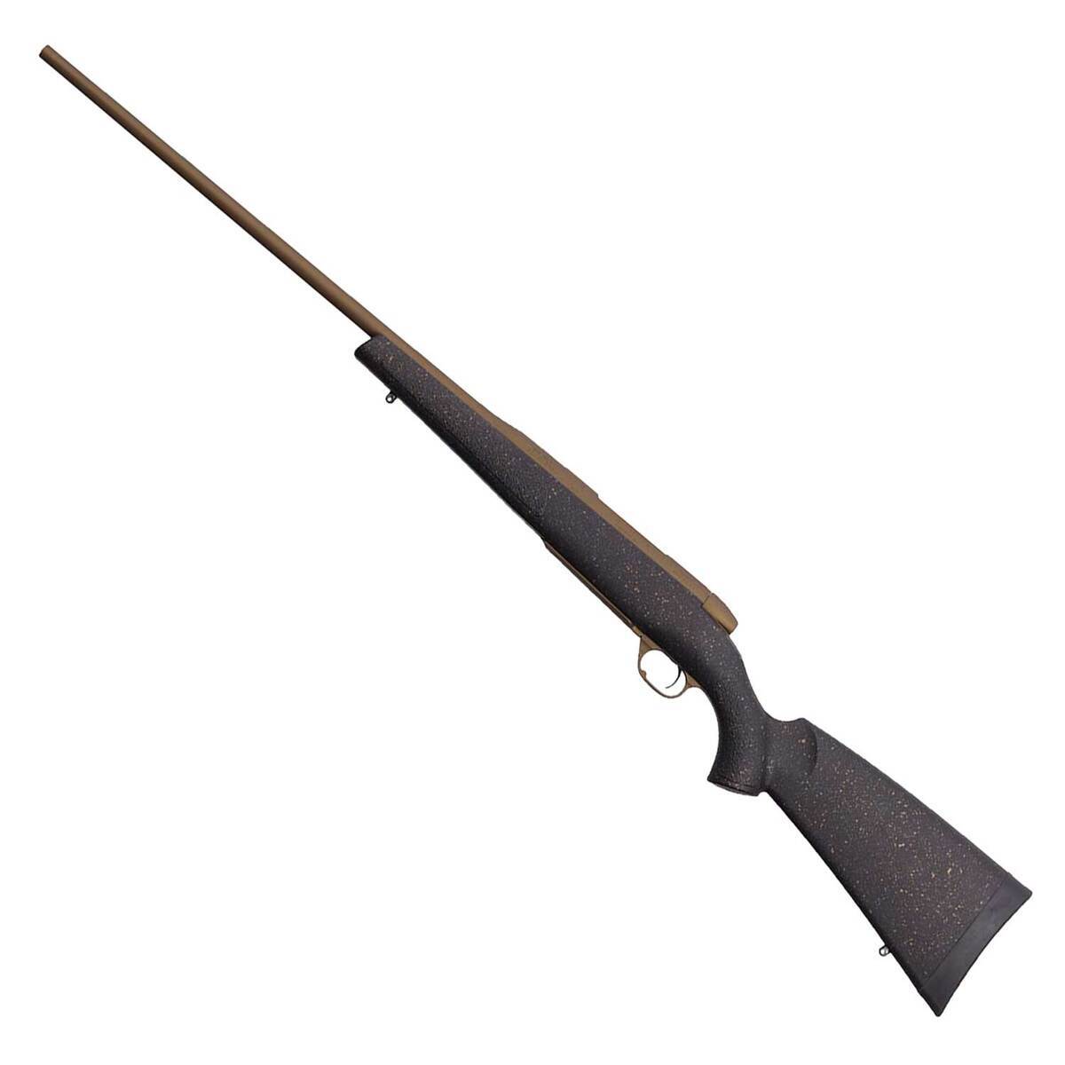 Weatherby Mark V Hunter Burnt Bronze Cerakote Bolt Action Rifle - 7mm Remington Magnum - 26in - Gray Weatherby Mark V Hunter Burnt Bronze Cerakote Bolt Action Rifle - 7mm Remington Magnum - 26in - Gray