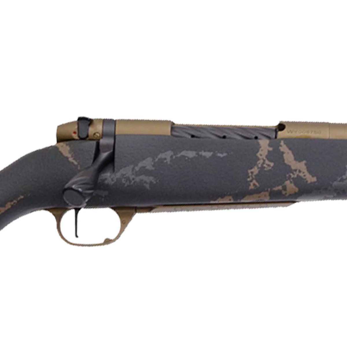 Weatherby Mark V Weathermark Limited Cerakote Black Bolt Action Rifle - 257 Weatherby Magnum - 26in - Black/Gray/Brown Weatherby Mark V Weathermark Limited Cerakote Black Bolt Action Rifle - 257 Weatherby Magnum - 26in - Black/Gray/Brown