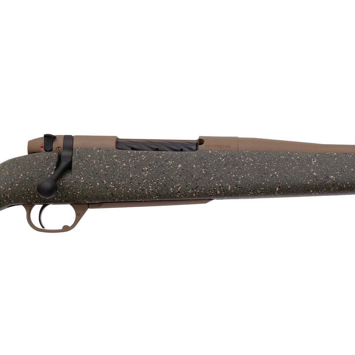 Weatherby Mark V Weathermark LT Flat Dark Earth Bolt Action Rifle - 257 Weatherby Magnum - Green With FDE Speckle Weatherby Mark V Weathermark LT Flat Dark Earth Bolt Action Rifle - 257 Weatherby Magnum - Green With FDE Speckle