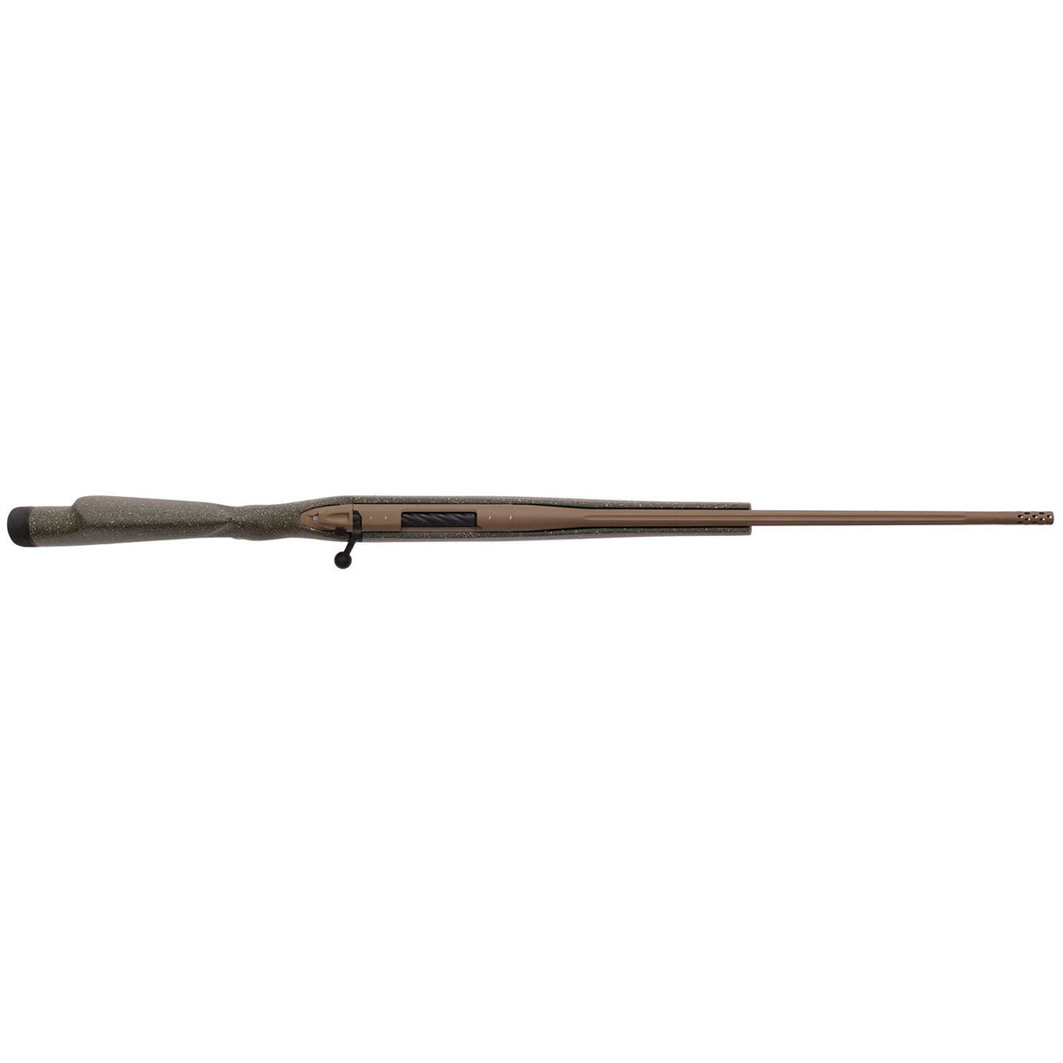 Weatherby Mark V Weathermark LT Flat Dark Earth Bolt Action Rifle - 257 Weatherby Magnum - Green With FDE Speckle Weatherby Mark V Weathermark LT Flat Dark Earth Bolt Action Rifle - 257 Weatherby Magnum - Green With FDE Speckle