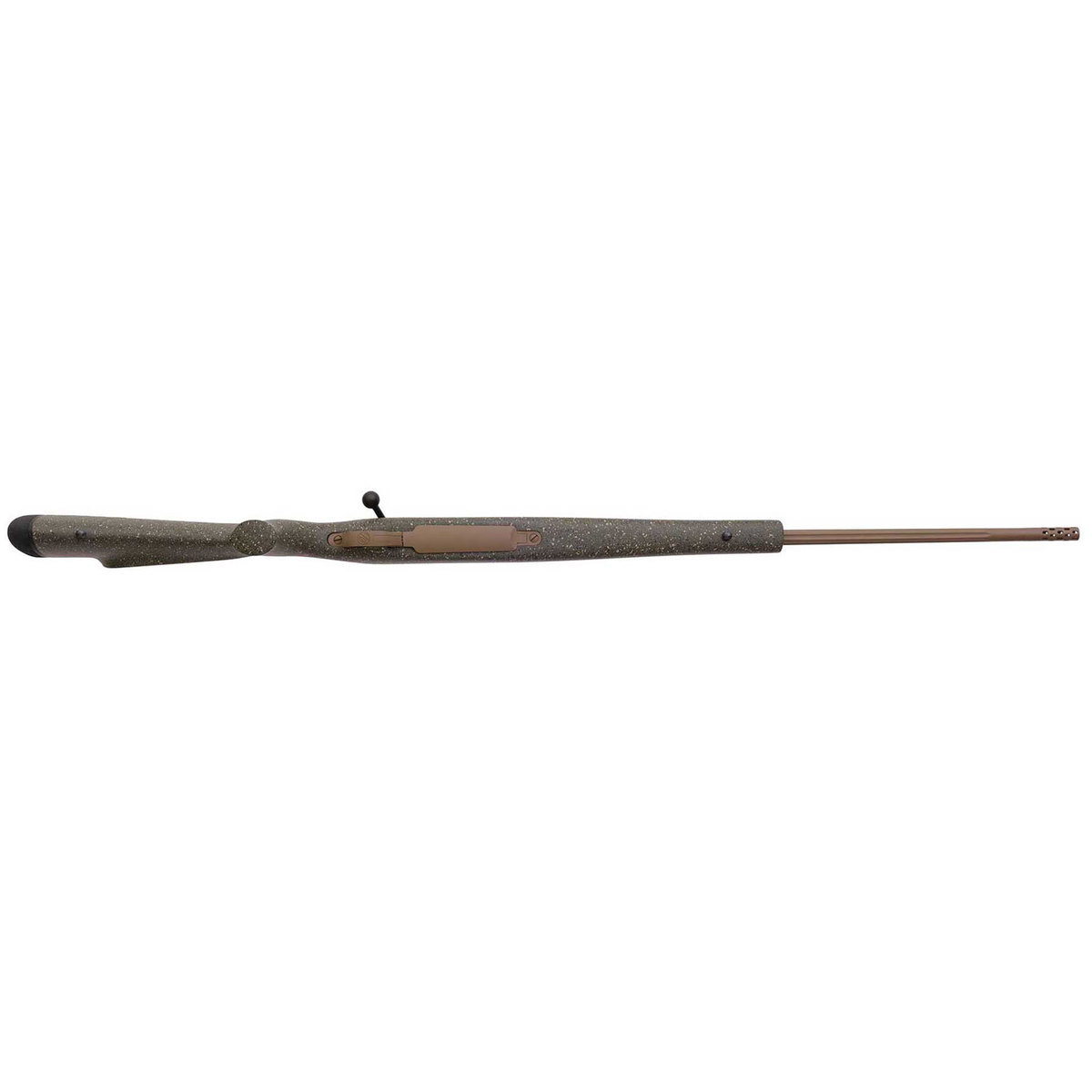 Weatherby Mark V Weathermark LT Flat Dark Earth Bolt Action Rifle - 257 Weatherby Magnum - Green With FDE Speckle Weatherby Mark V Weathermark LT Flat Dark Earth Bolt Action Rifle - 257 Weatherby Magnum - Green With FDE Speckle