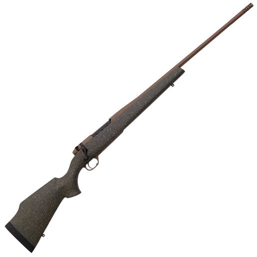 Weatherby Mark V Weathermark LT Flat Dark Earth Bolt Action Rifle - 6.5-300 Weatherby Magnum - Green With FDE Speckle image