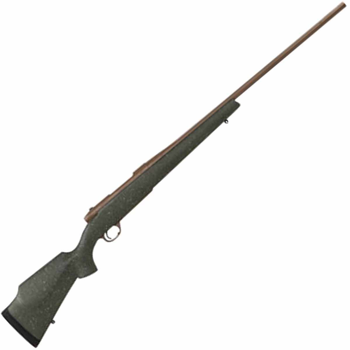 Weatherby Mark V Weathermark LT FDE Cerakote Left Hand Bolt Action Rifle - 257 Weatherby Magnum - 26in - Green With FDE Speckle Weatherby Mark V Weathermark LT FDE Cerakote Left Hand Bolt Action Rifle - 257 Weatherby Magnum - 26in - Green With FDE Speckle