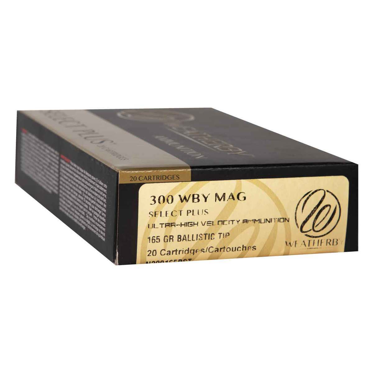 Weatherby Select Plus 300 Weatherby Magnum 165gr NBT Rifle Ammo - 20 Rounds Weatherby Select Plus 300 Weatherby Magnum 165gr NBT Rifle Ammo - 20 Rounds