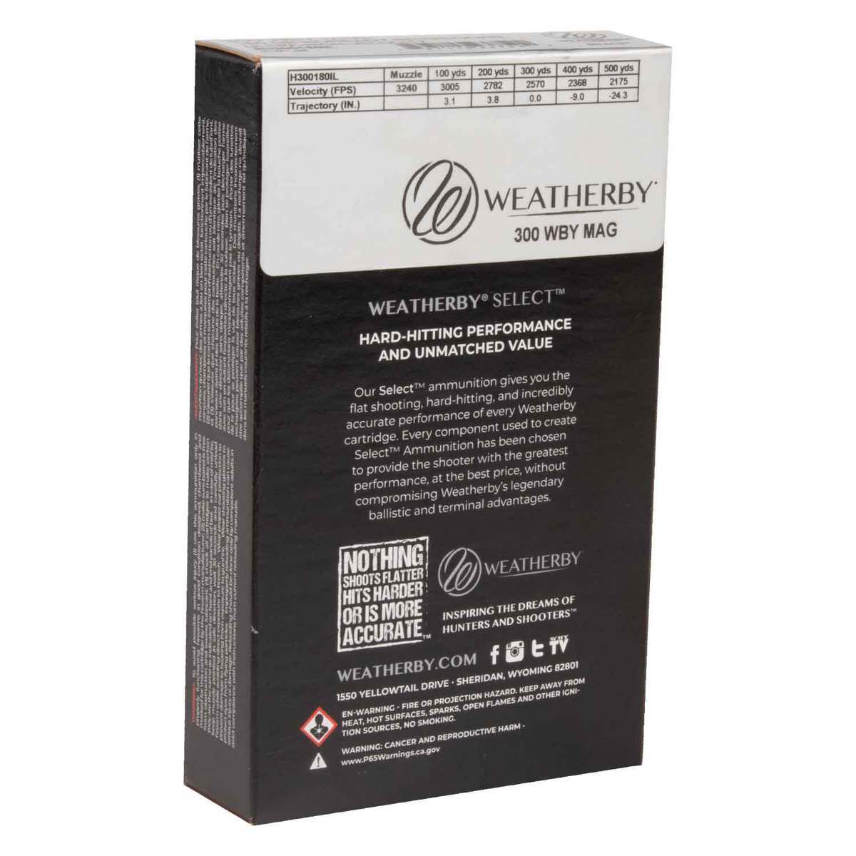 Weatherby Select Plus 300 Weatherby Magnum 180gr Hornady Interlock Rifle Ammo - 20 Rounds Weatherby Select Plus 300 Weatherby Magnum 180gr Hornady Interlock Rifle Ammo - 20 Rounds