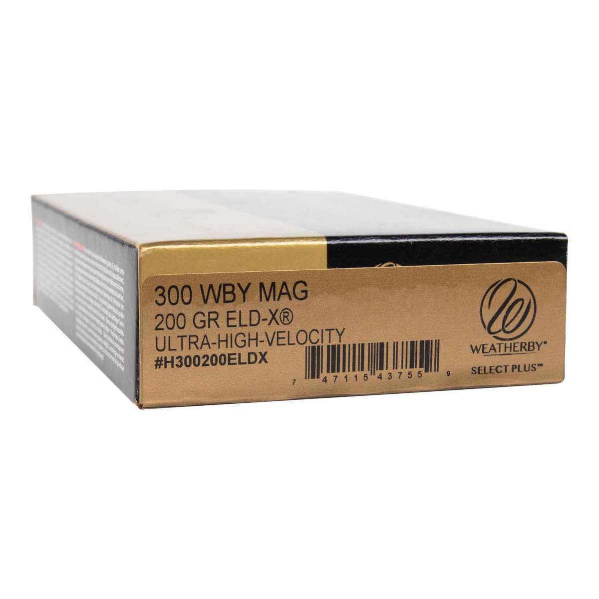 Weatherby Select Plus 300 Weatherby Magnum 200gr Hornady ELD-X Rifle Ammo - 20 Rounds Weatherby Select Plus 300 Weatherby Magnum 200gr Hornady ELD-X Rifle Ammo - 20 Rounds