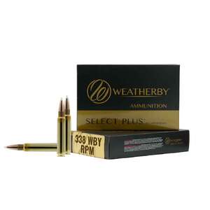 Weatherby Select Plus 338 Weatherby RPM 185gr Rifle Ammo - 20 Rounds