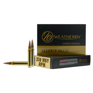 Weatherby Select Plus 338 Weatherby RPM 225gr Nosler Accubond Rifle Ammo - 20 Rounds