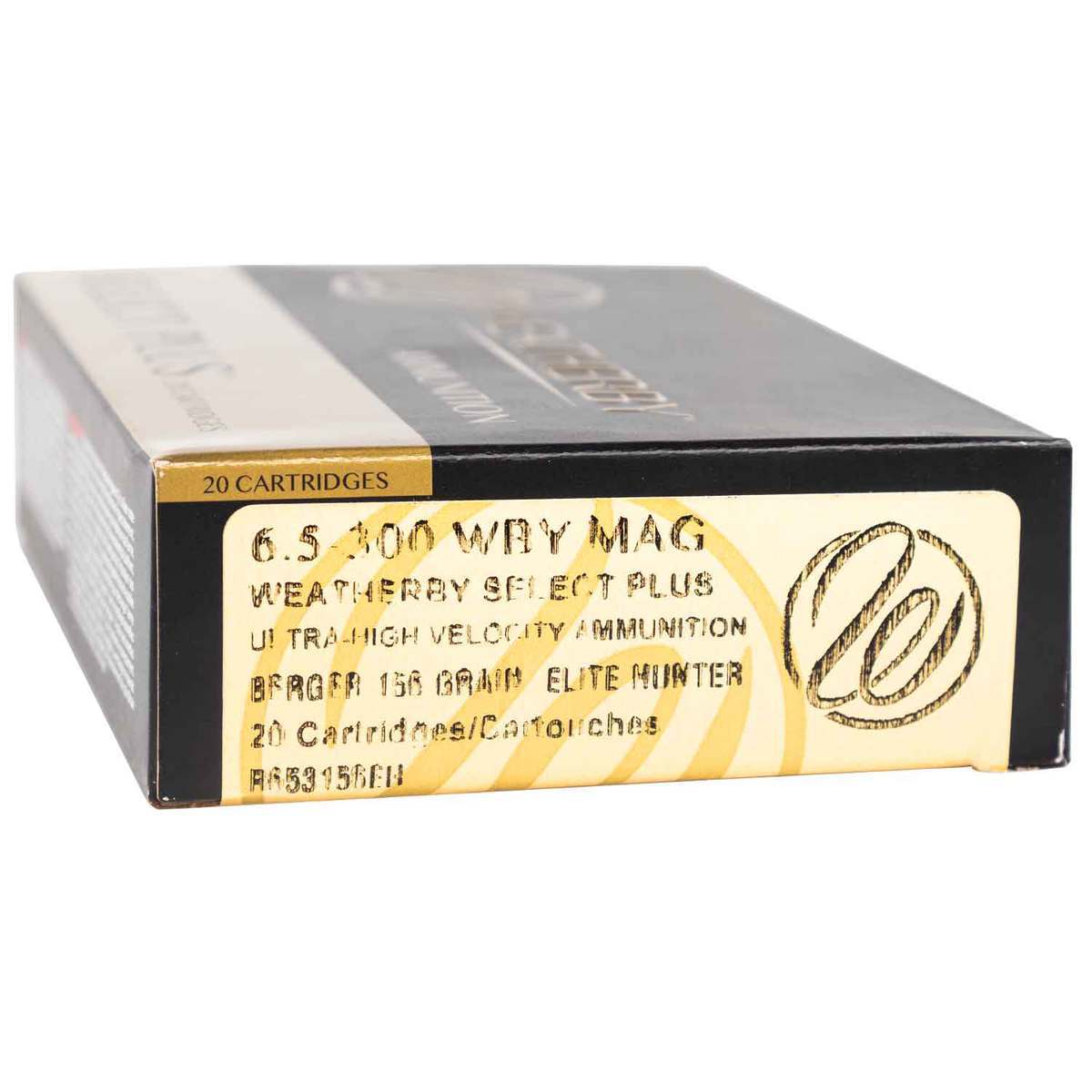Weatherby Select Plus 6.5-300 Weatherby Magnum 156gr Berger Elite Hunter Rifle Ammo - 20 Rounds Weatherby Select Plus 6.5-300 Weatherby Magnum 156gr Berger Elite Hunter Rifle Ammo - 20 Rounds