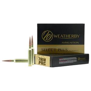 Weatherby Select Plus 7mm PRC 150gr Swift Scirocco Centerfire Rifle Ammo - 20 Rounds