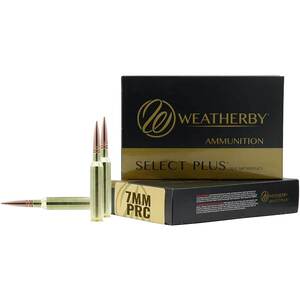 Weatherby Select Plus 7mm PRC 175gr Berger Elite Hunter Centerfire Rifle Ammo - 20 Rounds