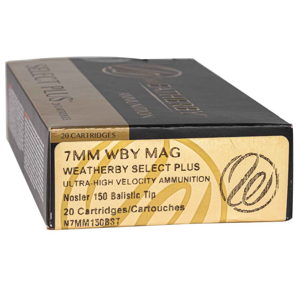 Weatherby Select Plus 7mm Weatherby Magnum 150gr NBT Rifle Ammo - 20 Rounds Weatherby Select Plus 7mm Weatherby Magnum 150gr NBT Rifle Ammo - 20 Rounds