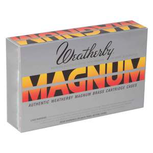 Weatherby Unprimed 375 Weatherby Magnum Reloading Brass - 20 Count