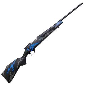 Weatherby Vanguard Synthetic Compact Blue Tungsten Cerakote Bolt Action Rifle - 22-250 Remington - 20in