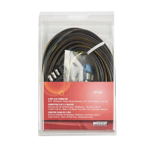 Wesbarg 4 Flat 25 ft Harness with Car End