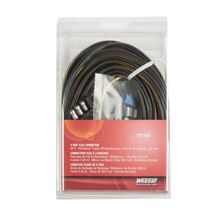 Wesbarg 4 Flat 25 ft Harness w/ Car End Wesbarg 4 Flat 25 ft Harness w/ Car End