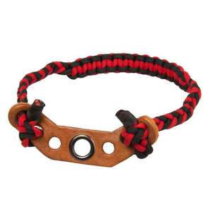 Braided Red and Black Bow Wrist Sling