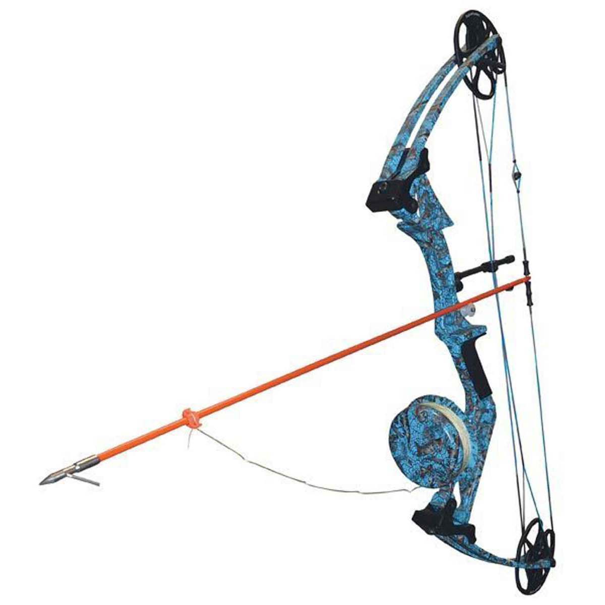 Western Recreation Envoy 2 20-70lbs Right Hand Camo Compound - Bowfishing  Kit