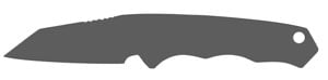Wharncliffe knife blade shape