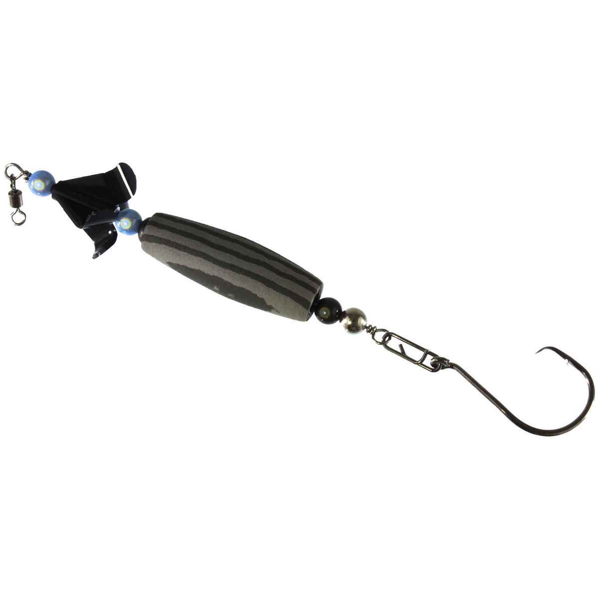 Whisker Seeker Plastic Prop Seeker Trolling Lure - Black/Gray, 2-1/2in - Black/Gray 6/0 Whisker Seeker Plastic Prop Seeker Trolling Lure - Black/Gray, 2-1/2in - Black/Gray 6/0