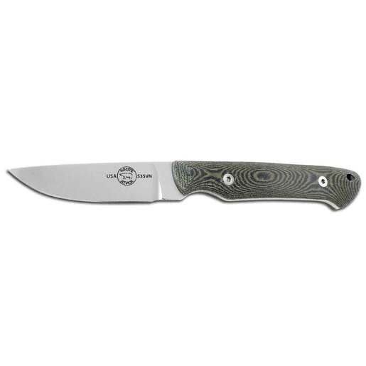 White River Small Game 2.62 inch Fixed Blade Knife - Olive Drab/ Black - White River Knife & Tool