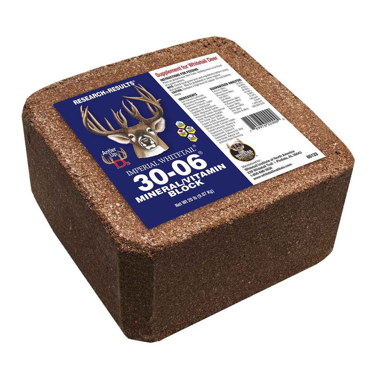Whitetail Institute 30-06 Mineral/Vitamin Block Attractant - 20lbs Whitetail Institute 30-06 Mineral/Vitamin Block Attractant - 20lbs