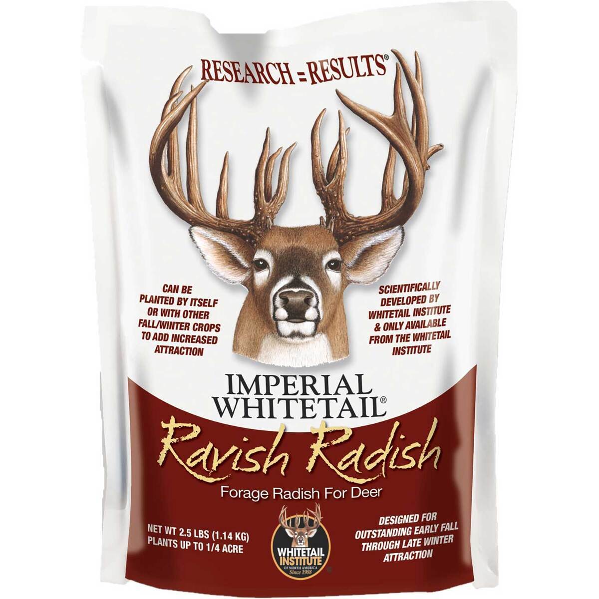 Whitetail Institute Ravish Radish Whitetail Deer Forage Attractant - 2.5lbs, 1/4 acre Whitetail Institute Ravish Radish Whitetail Deer Forage Attractant - 2.5lbs, 1/4 acre