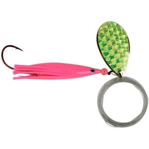 Wicked Lures King Killer Hoochie Rig - Pink/Chartreuse, 6ft
