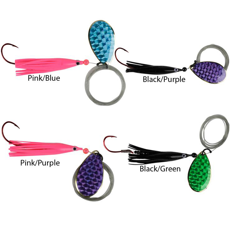 Multiple Hoochie Rigs Wicked Lures King Killer Hoochie Rig - Pink/Chartreuse, 6ft | Sportsman ...