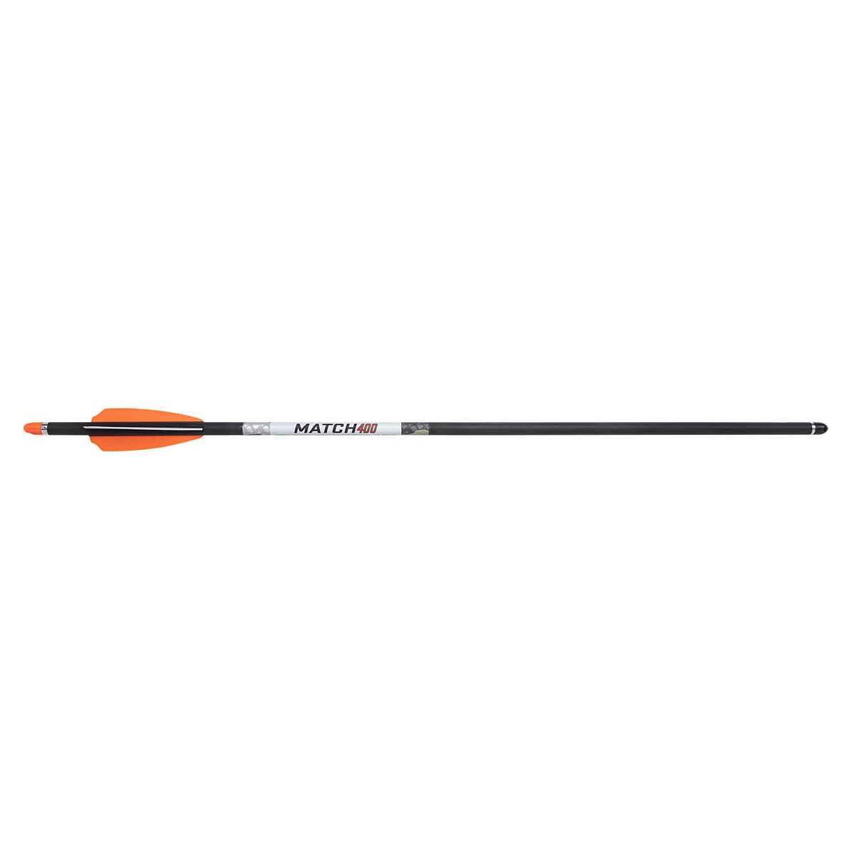 Wicked Ridge Match Alpha Nock 400 Spine Carbon Arrows - 3 Pack - Orange 20in Wicked Ridge Match Alpha Nock 400 Spine Carbon Arrows - 3 Pack - Orange 20in